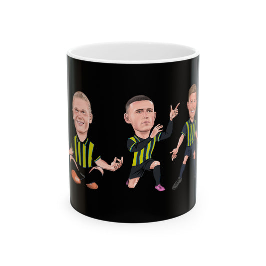 Erling Haaland, Phil Foden & Kevin De Bruyne - Manchester City - Mug