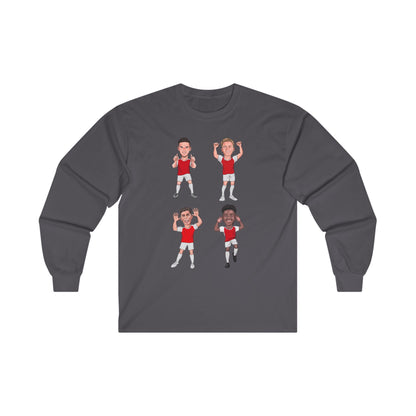 Declan Rice, Martin Ødegaard, Kai Havertz & Bukayo Saka - Arsenal - Long Sleeve Tee