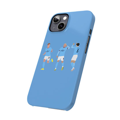 John Stones, Erling Haaland & Kevin De Bruyne - Manchester City - Phone Case