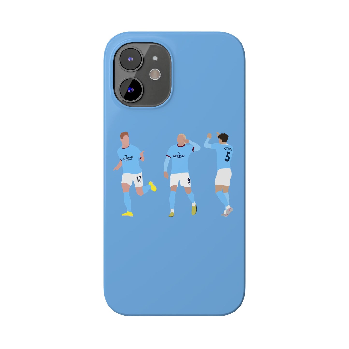 John Stones, Erling Haaland & Kevin De Bruyne - Manchester City - Phone Case