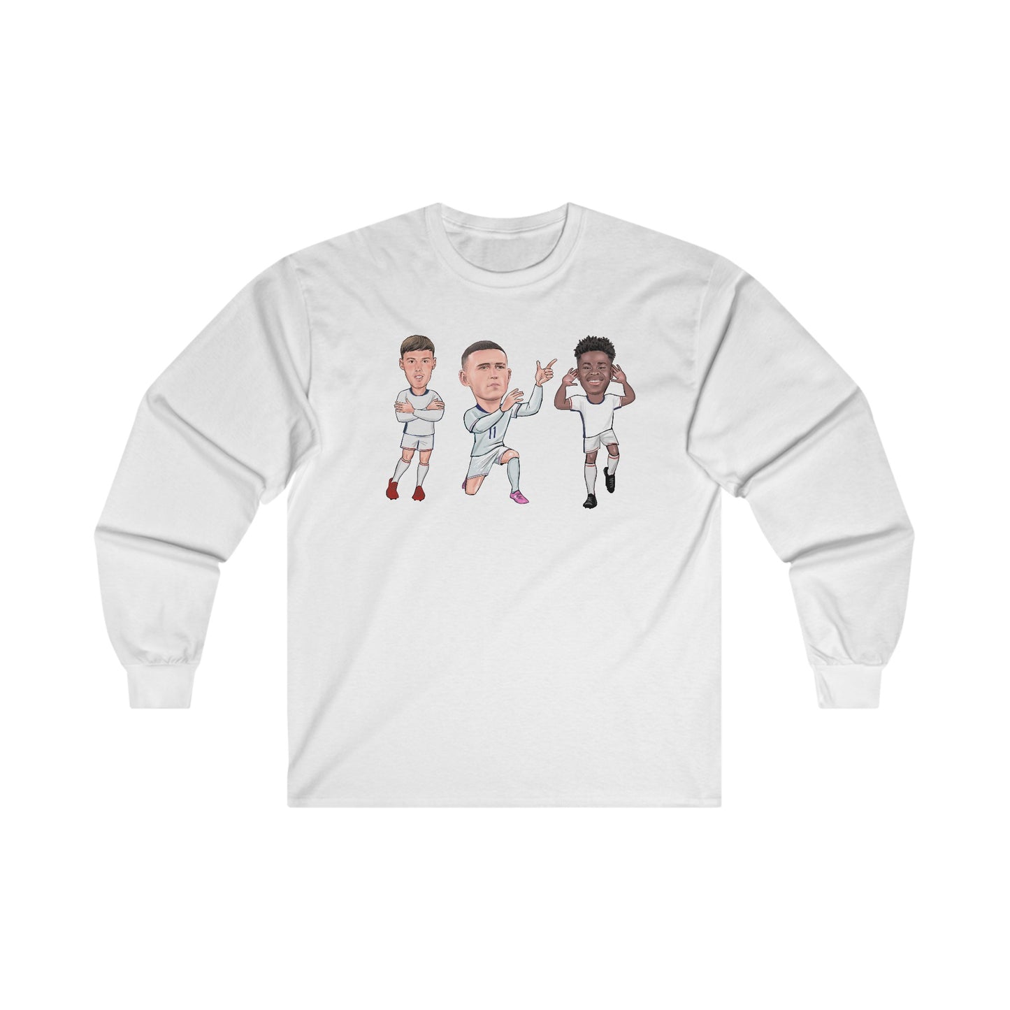 Cole Palmer, Phil Foden & Bukayo Saka  - Long Sleeve T-Shirt