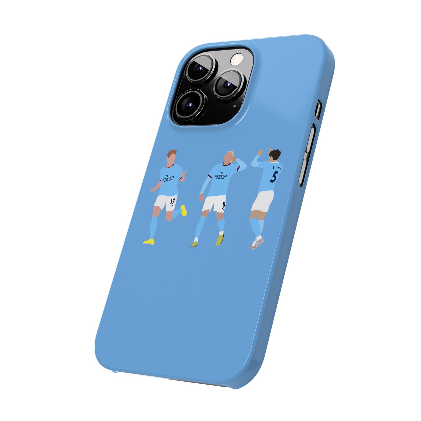 John Stones, Erling Haaland & Kevin De Bruyne - Manchester City - Phone Case