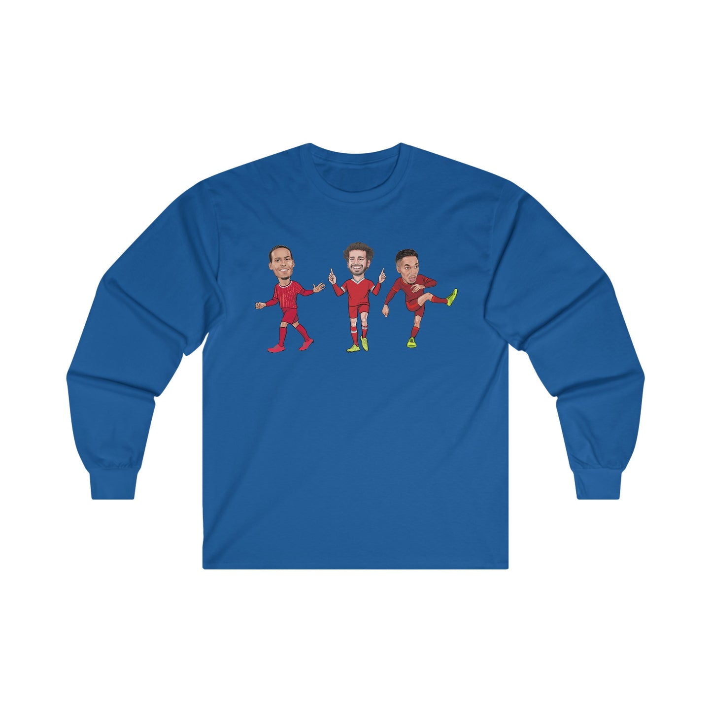 Virgil Van Dijk - Mo Salah - Trent Alexander-Arnold - Liverpool -  Long Sleeve T-Shirt