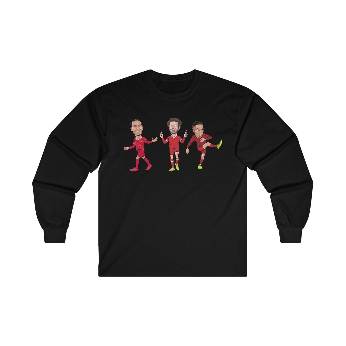 Virgil Van Dijk - Mo Salah - Trent Alexander-Arnold - Liverpool -  Long Sleeve T-Shirt