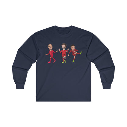 Virgil Van Dijk - Mo Salah - Trent Alexander-Arnold - Liverpool -  Long Sleeve T-Shirt