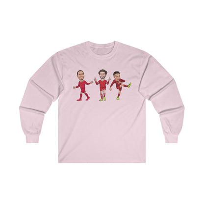 Virgil Van Dijk - Mo Salah - Trent Alexander-Arnold - Liverpool -  Long Sleeve T-Shirt