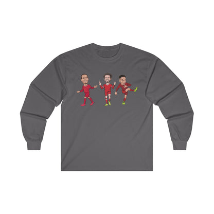 Virgil Van Dijk - Mo Salah - Trent Alexander-Arnold - Liverpool -  Long Sleeve T-Shirt