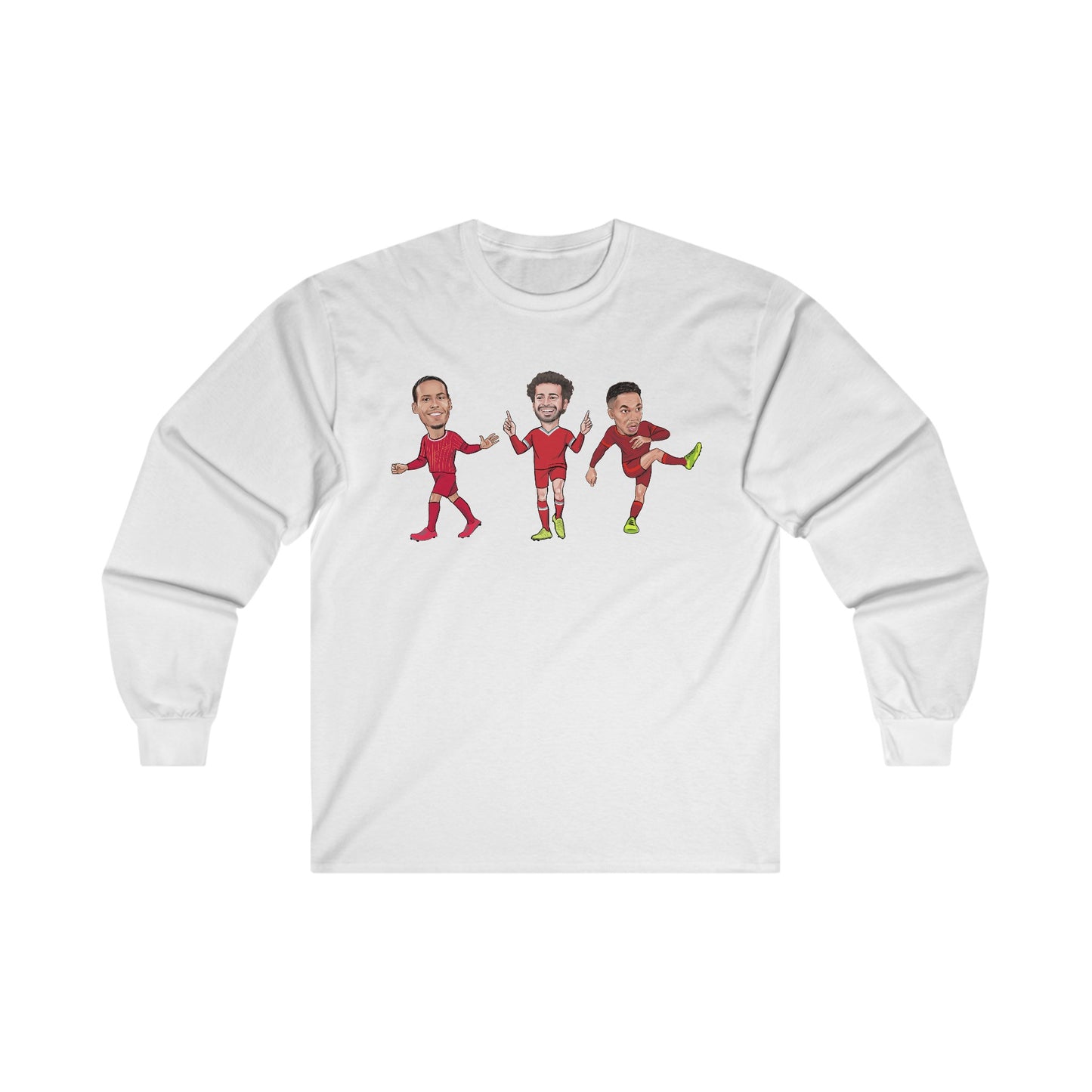 Virgil Van Dijk - Mo Salah - Trent Alexander-Arnold - Liverpool -  Long Sleeve T-Shirt