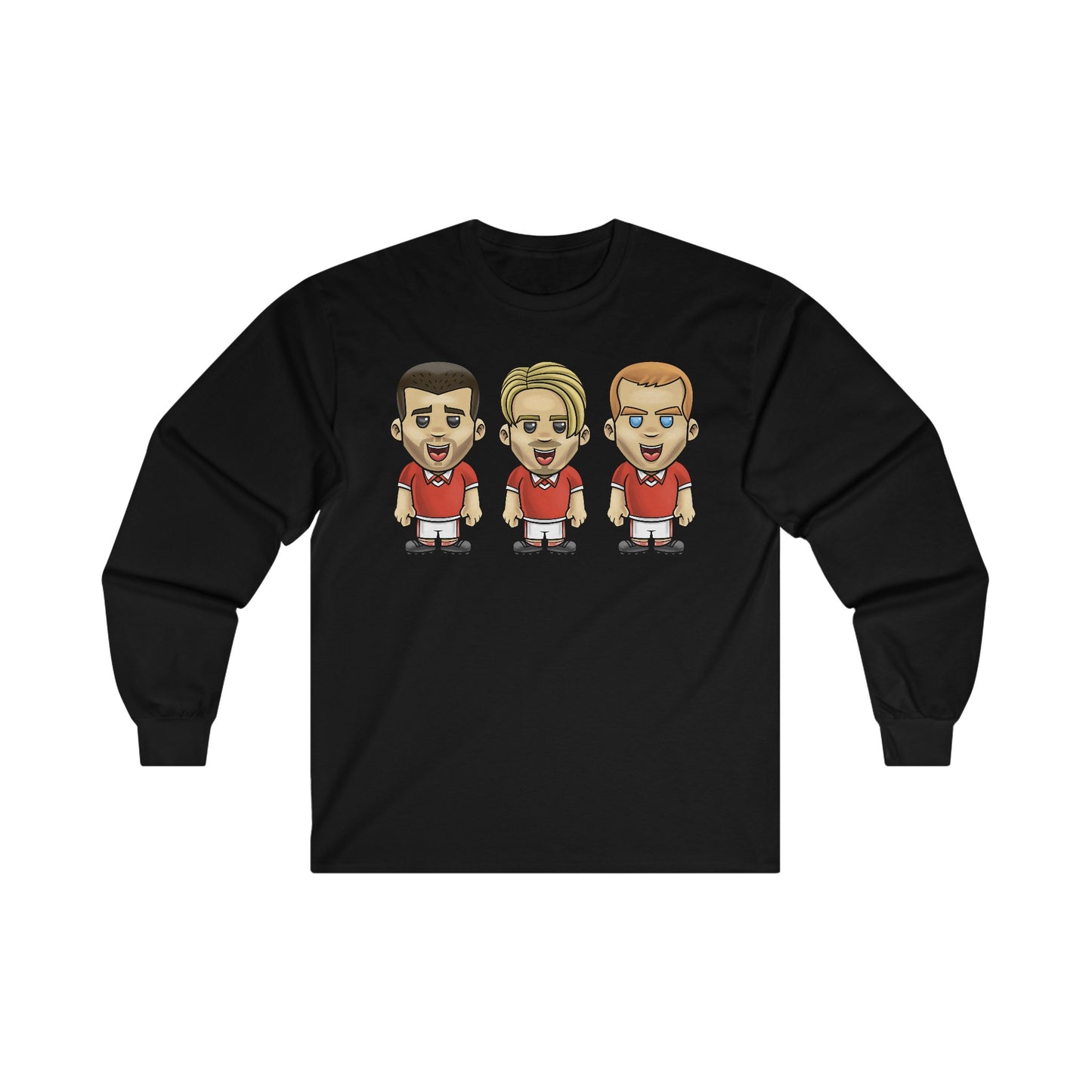 Roy Keane - David Beckham - Paul Scholes - Manchester United - Long Sleeve T-Shirt