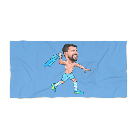 Sergio Agüero - Manchester City - Beach Towel