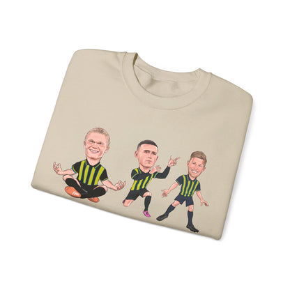 Erling Haaland, Phil Foden & Kevin De Bruyne - Manchester City Away Kit - Sweatshirt