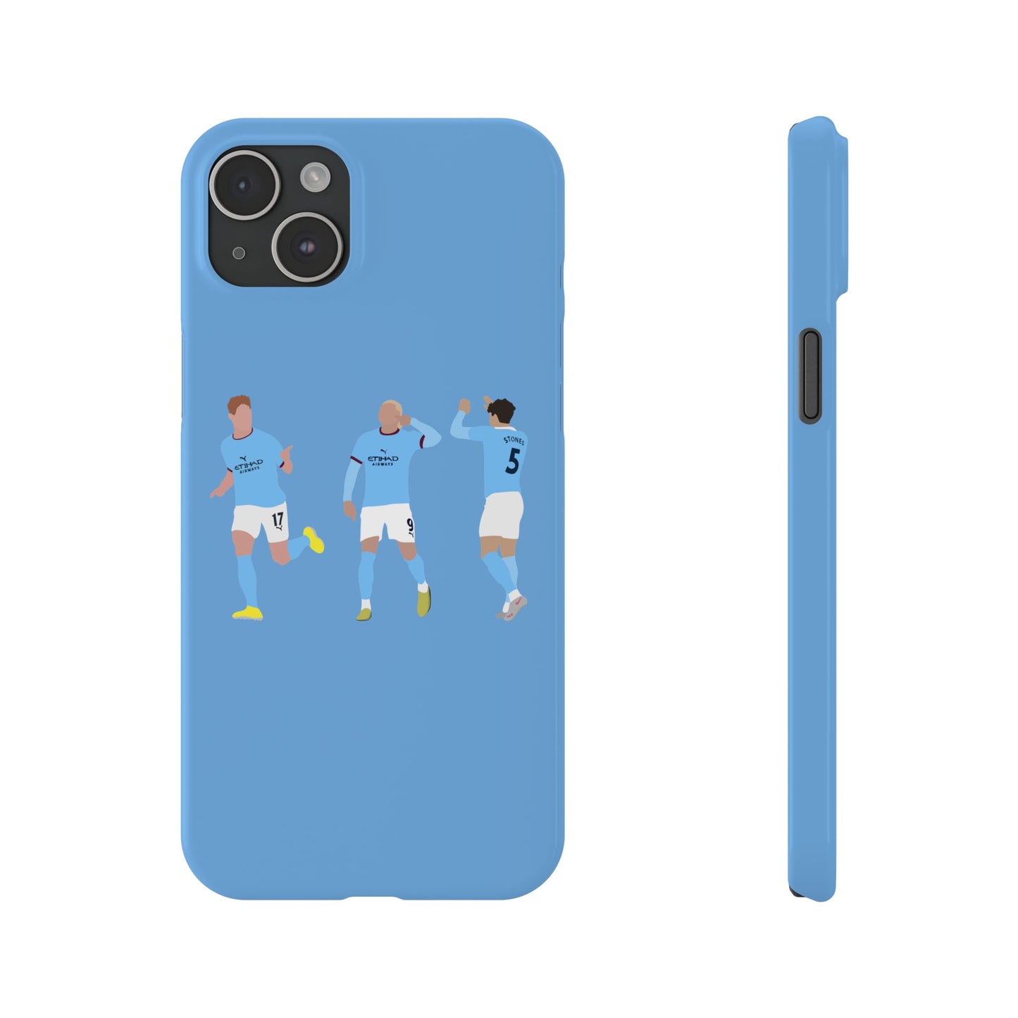 John Stones, Erling Haaland & Kevin De Bruyne - Manchester City - Phone Case