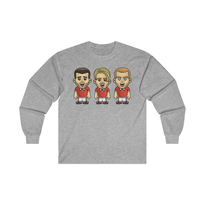 Roy Keane - David Beckham - Paul Scholes - Manchester United - Long Sleeve T-Shirt