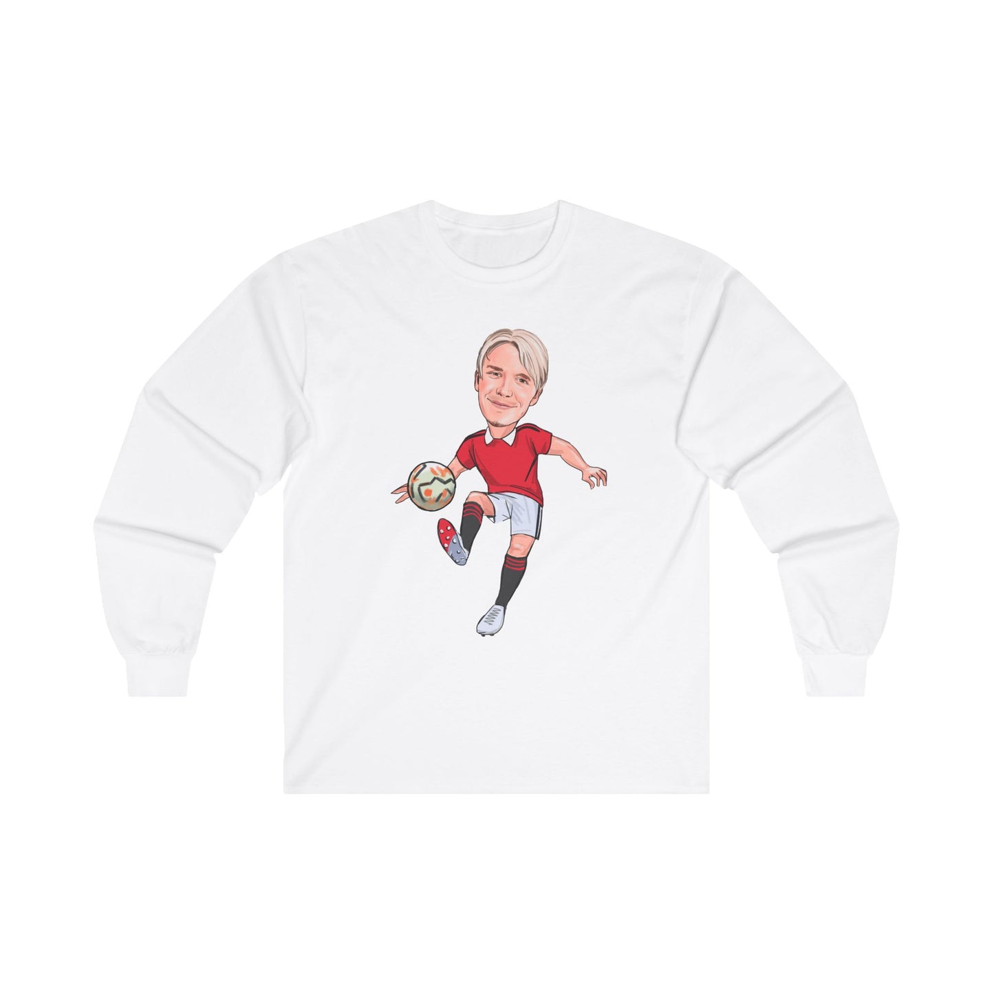 David Beckham - Manchester United - Long Sleeve T-Shirt