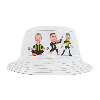 Erling Haaland, Phil Foden & Kevin De Bruyne Away Kit - Manchester City - Bucket Hat