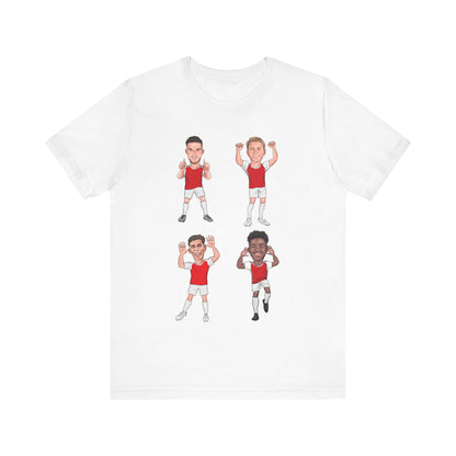 Declan Rice, Martin Ødegaard, Kai Havertz & Bukayo Saka - Arsenal - T-Shirt