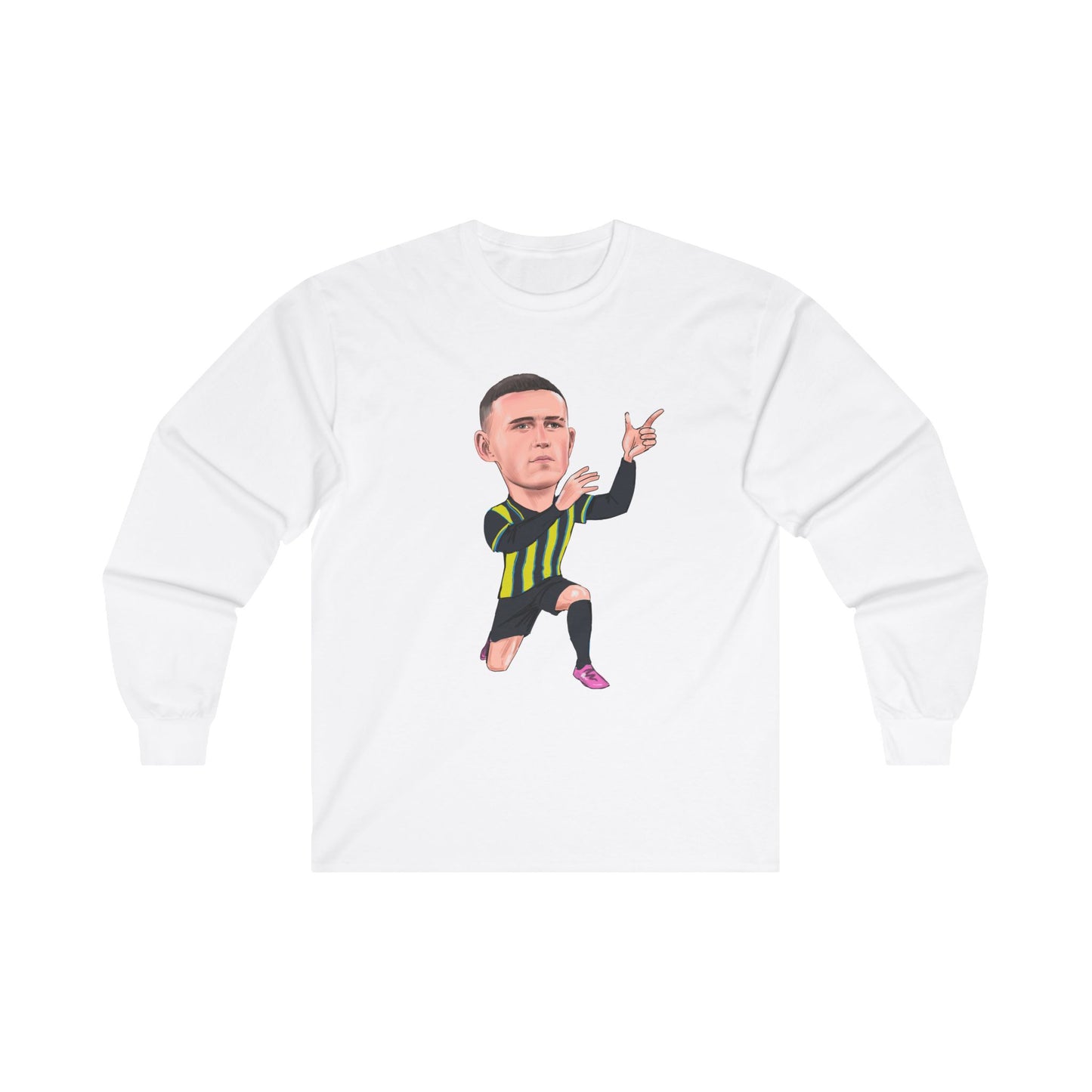 Phil Foden - Manchester City Away Kit -  Long Sleeve T-Shirt