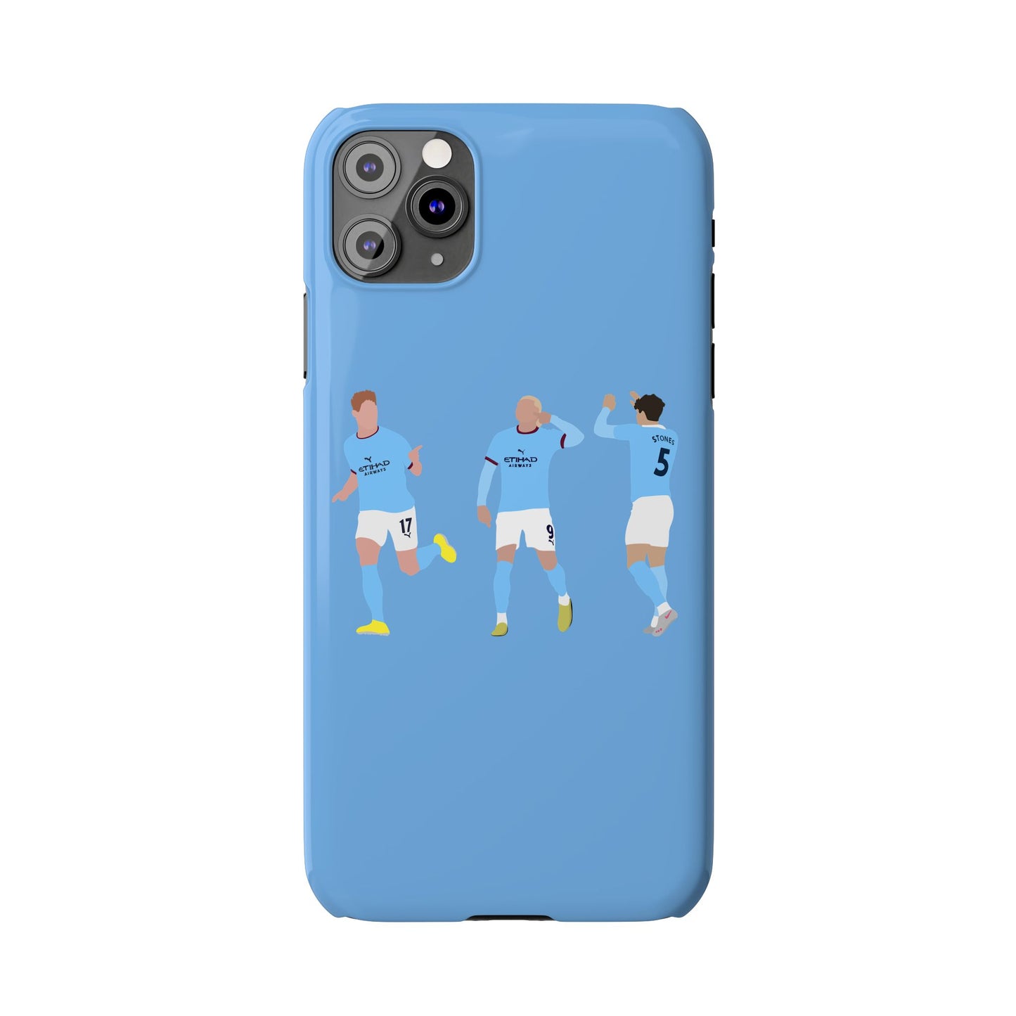 John Stones, Erling Haaland & Kevin De Bruyne - Manchester City - Phone Case