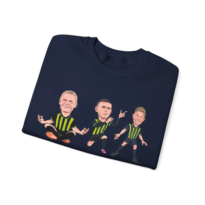 Erling Haaland, Phil Foden & Kevin De Bruyne - Manchester City Away Kit - Sweatshirt