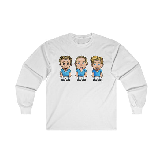 Jack Grealish, Erling Haaland & Kevin De Bruyne - Manchester City - Long Sleeve T-Shirt