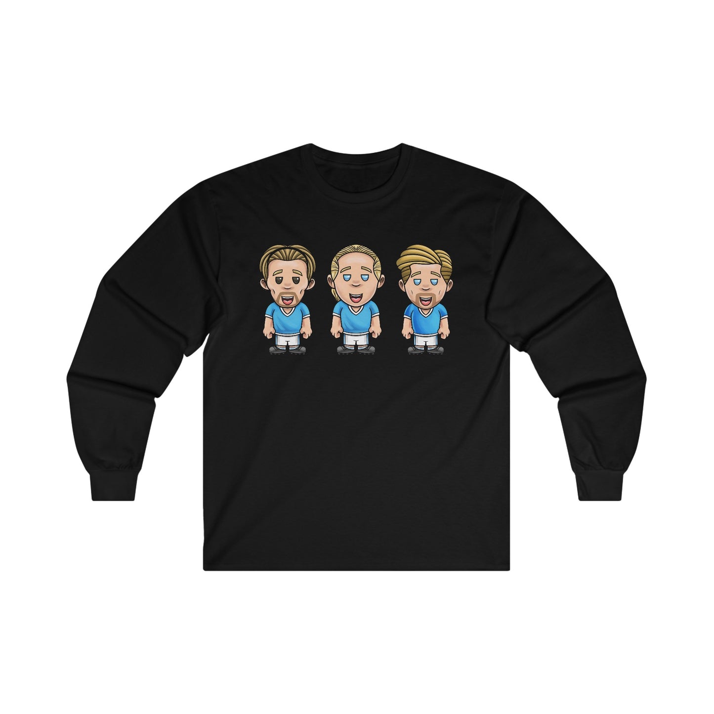 Jack Grealish, Erling Haaland & Kevin De Bruyne - Manchester City - Long Sleeve T-Shirt