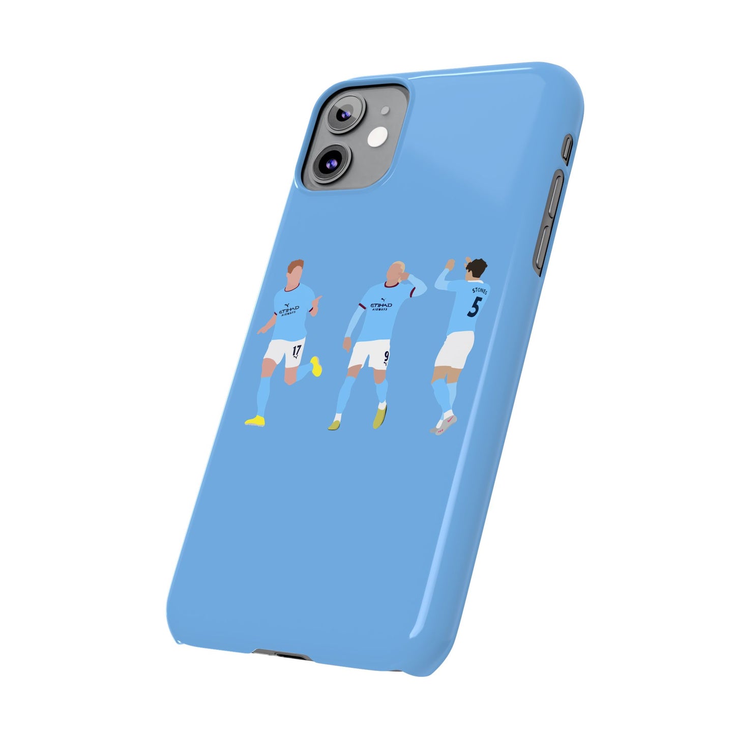 John Stones, Erling Haaland & Kevin De Bruyne - Manchester City - Phone Case