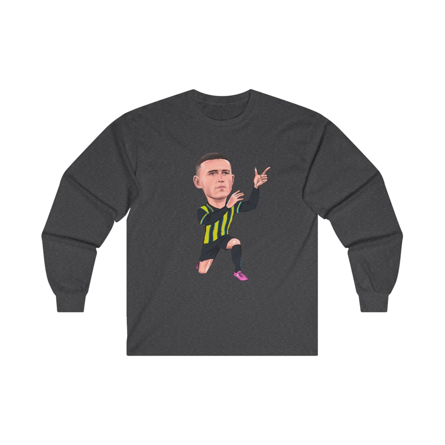 Phil Foden - Manchester City Away Kit -  Long Sleeve T-Shirt