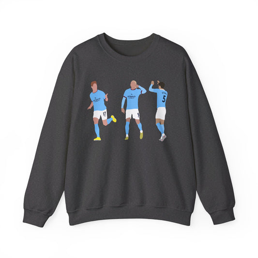 Kevin De Bruyne, Erling Haaland and John Stones - Manchester City - Sweatshirt