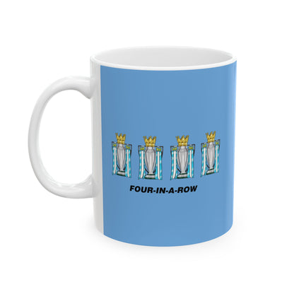 Manchester City - Four in A Row - Mug