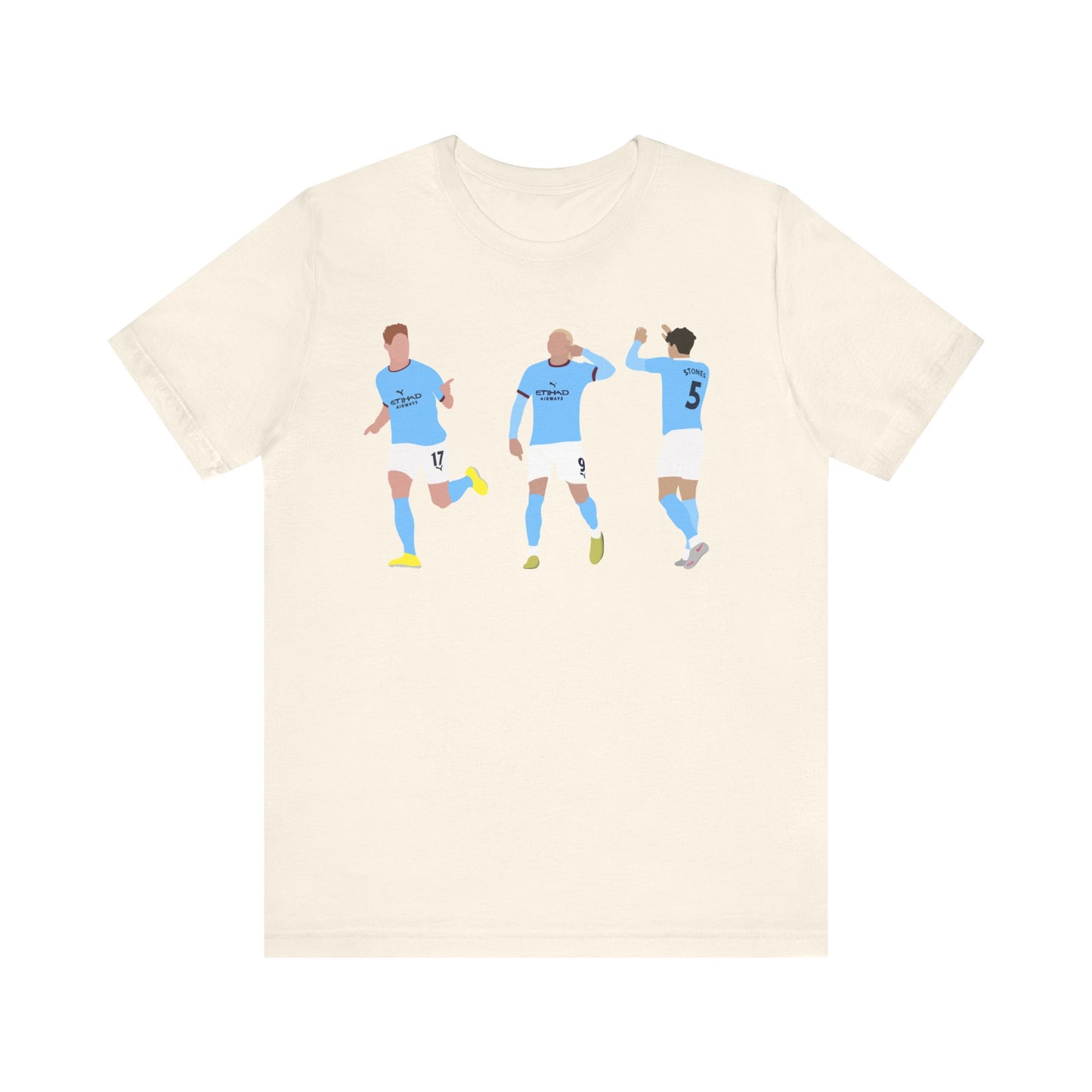 Kevin De Bruyne, Erling Haaland & John Stones - Manchester City - T-Shirt