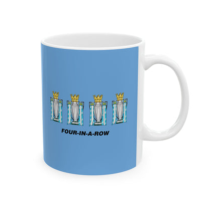 Manchester City - Four in A Row - Mug