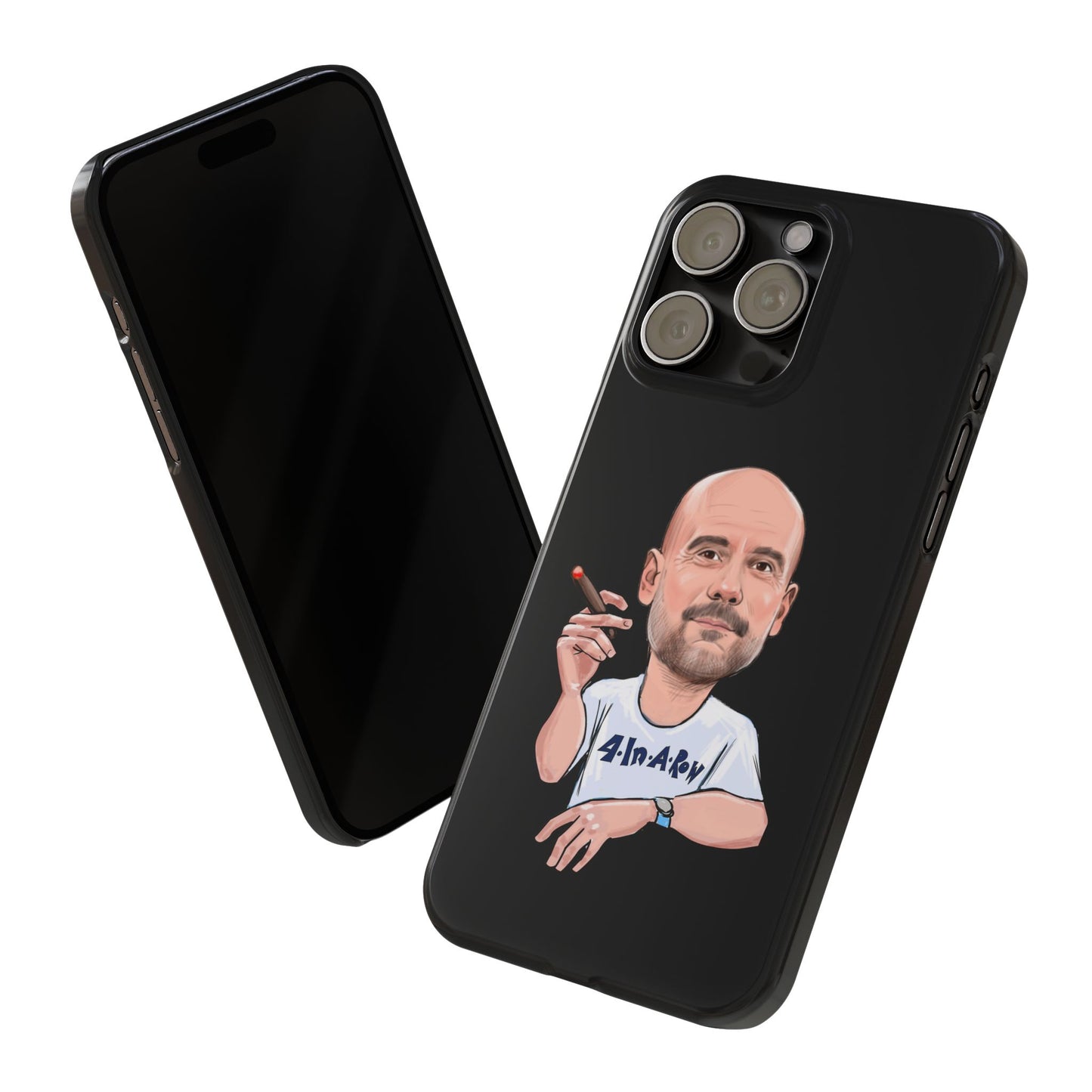 Pep Guardiola - Manchester City - 4 In A Row - Phone Case