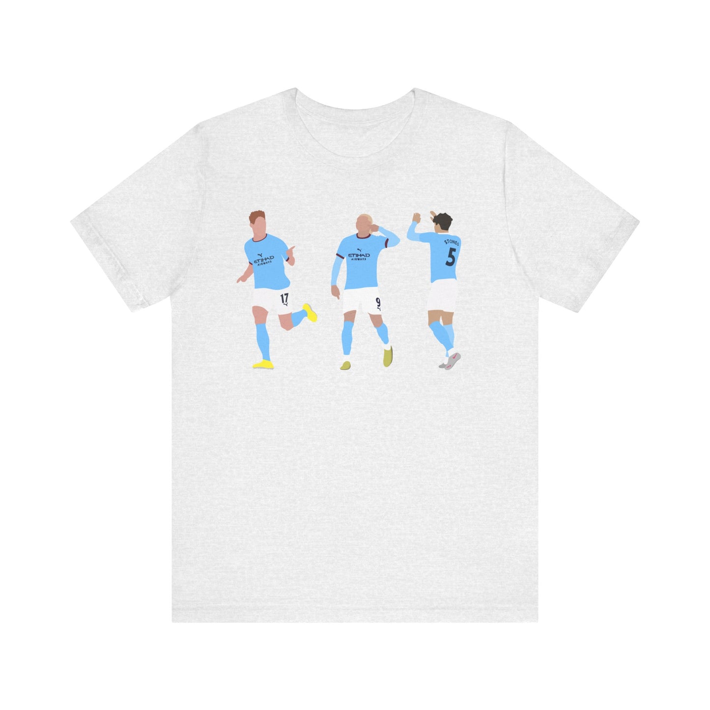 Kevin De Bruyne, Erling Haaland & John Stones - Manchester City - T-Shirt