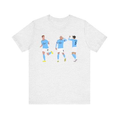 Kevin De Bruyne, Erling Haaland & John Stones - Manchester City - T-Shirt