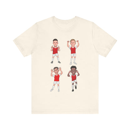 Declan Rice, Martin Ødegaard, Kai Havertz & Bukayo Saka - Arsenal - T-Shirt