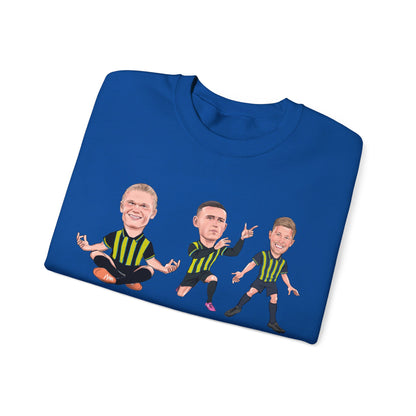 Erling Haaland, Phil Foden & Kevin De Bruyne - Manchester City Away Kit - Sweatshirt