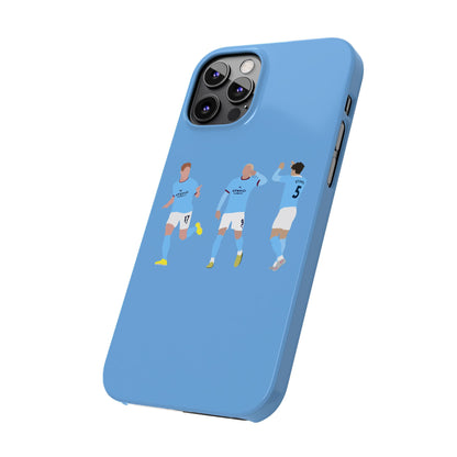 John Stones, Erling Haaland & Kevin De Bruyne - Manchester City - Phone Case