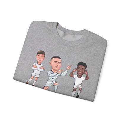 Cole Palmer, Phil Foden & Bukayo Saka  - England - Sweatshirt