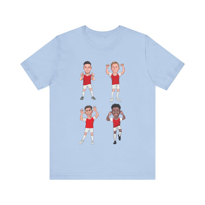 Declan Rice, Martin Ødegaard, Kai Havertz & Bukayo Saka - Arsenal - T-Shirt