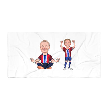 Erling Haaland & Martin Odegaard -  Norway - Beach Towel