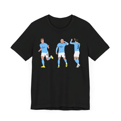 Kevin De Bruyne, Erling Haaland & John Stones - Manchester City - T-Shirt