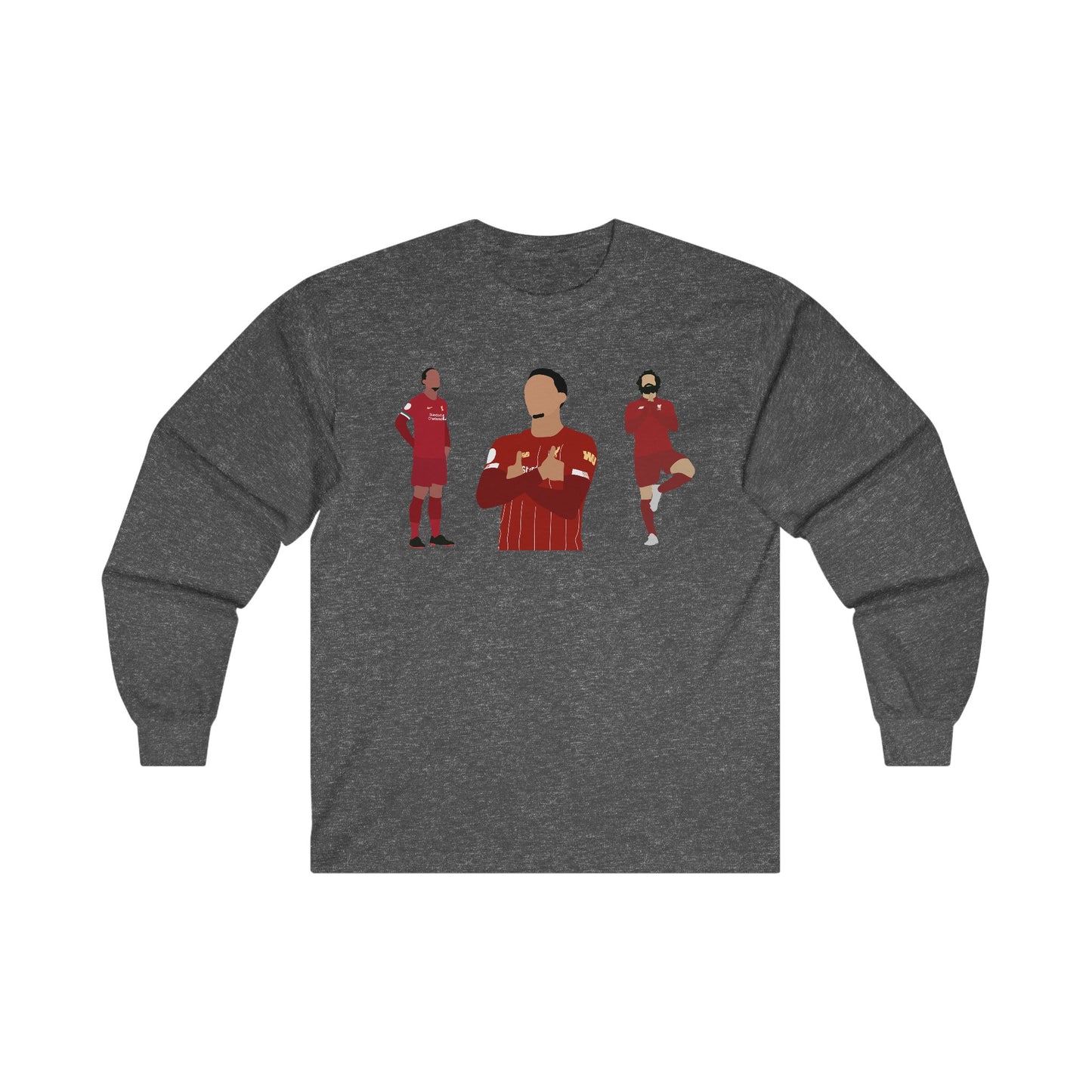 Virgil Van Dijk - Mo Salah - Trent Alexander-Arnold - Liverpool - Long Sleeve Tee