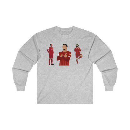 Virgil Van Dijk - Mo Salah - Trent Alexander-Arnold - Liverpool - Long Sleeve Tee