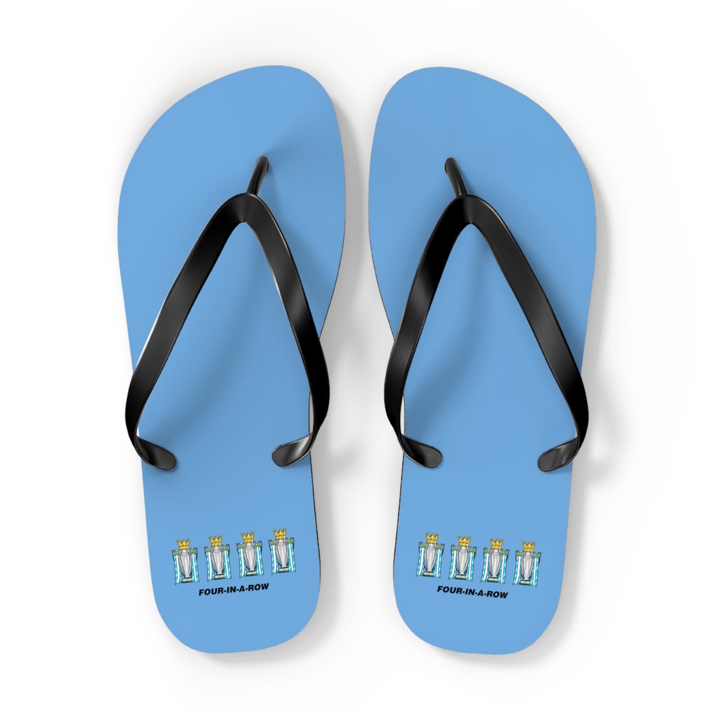 Manchester City - 4-In-A-Row - Flip Flops