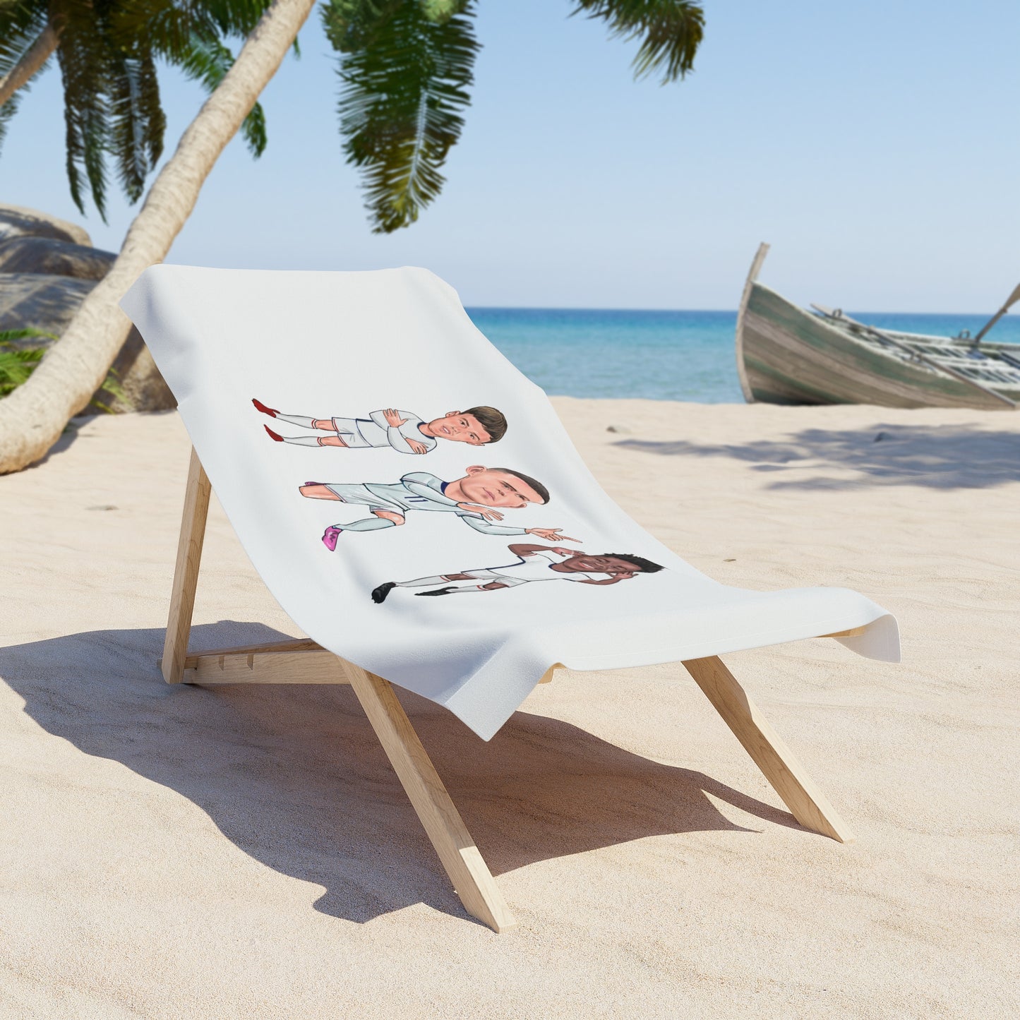 Phil Foden, Cole Palmer & Bukayo Saka - England - Beach Towel