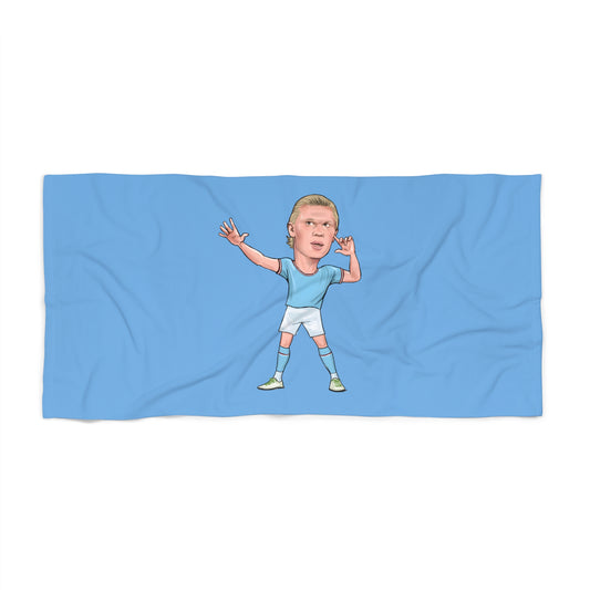 Erling Haaland - Manchester City - Beach Towel