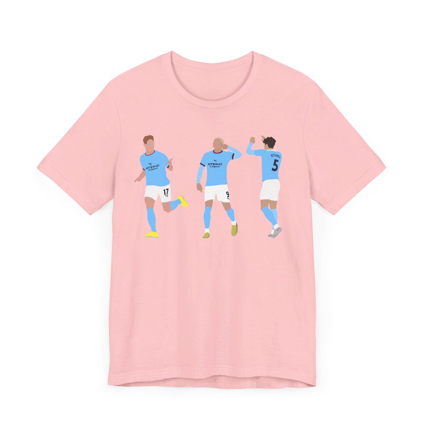 Kevin De Bruyne, Erling Haaland & John Stones - Manchester City - T-Shirt