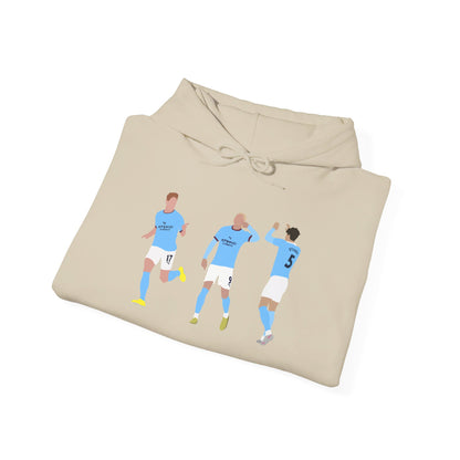 Kevin De Bruyne, Erling Haaland & John Stones - Manchester City - Hoodie