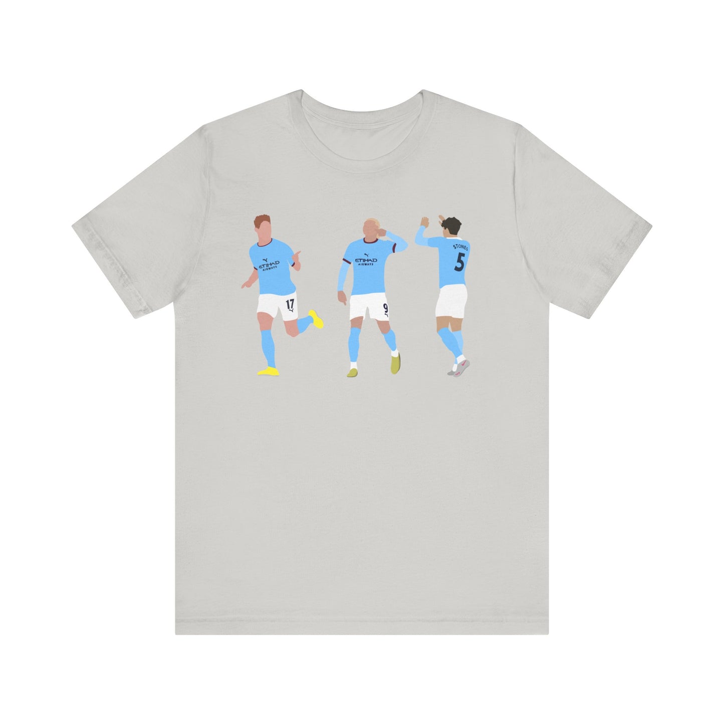 Kevin De Bruyne, Erling Haaland & John Stones - Manchester City - T-Shirt