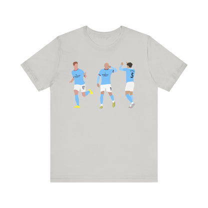 Kevin De Bruyne, Erling Haaland & John Stones - Manchester City - T-Shirt